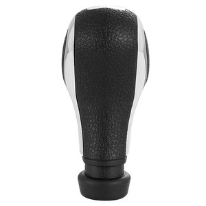 Car Gear <b>Knob</b> Leather Electroplated Black Peugeot Citroen Ergonomic <b>Shift</b> Head Single Ball Converter - Product Image 2