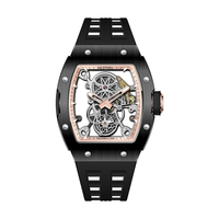 Drop Shipping GEZFEEL Jam Tangan Mekanis Tourbillon Pria Casing Baja Tahan Karat Tahan Air 5BAR Kaca Safir Hollow Out Fashion