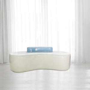 Banc en fibre de verre au design contemporain pour l'extérieur, mobilier durable pour centre commercial - Product Image 2