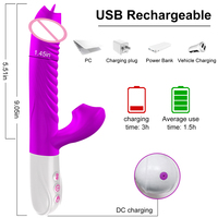 3 Teleskopmodi Saugvibrationen für Frauen Wasserdichter Stimulationsstab mit Klitoris-Heizfunktion Rabbit Dildo Vibrator