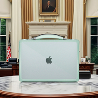 Penutup pelindung transparan, Anti gores Anti jatuh Anti guncangan untuk Apple MacBook Pro 13.3 inci desain casing Laptop