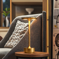 Lampe de bureau LED européenne moderne grande capacité batterie à deux charges corps en aluminium longue durée éclairage de lecture simple pour manger