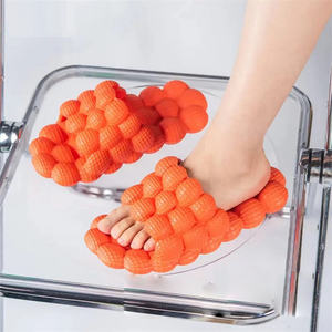 <strong>Funny</strong> Lychee Bubble Slippers Reflexology <strong>Flip</strong> <strong>Flop</strong> for Women'S and Men'S Trengy Slippers Bubble Slides with Custom Clogs Charms - Product Image 4