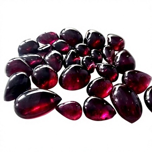 Vente en gros au meilleur prix rubis naturel tourmaline légère pierres précieuses en vrac couleur rouge à facettes semi-précieuse poire cabochon forme toutes tailles - Product Image 3