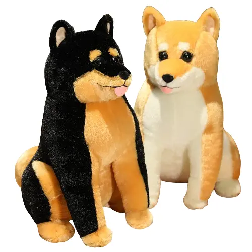 Custom Alta Qualidade Macio realista Japonês bonito Shiba Inu Pet Dog Plush Animal Puppy Plushie Toy