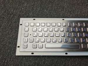 Touchpad paslanmaz çelik Metal tuş takımı ile IP65 sağlam Usb endüstriyel klavye Kiosk braille nokta klavye için - Product Image 6