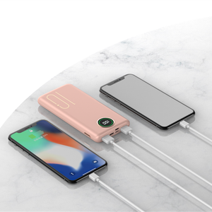 พาวเวอร์แบงค์ขนาดเล็กบางเฉียบ ความจุ 10000mAh ชาร์จเร็ว พร้อมหน้าจอ LED แสดงผล ช่องเสียบ Type-C แบตเตอรี่ LI-Polymer รับประกัน 12 เดือน หลายสี ขายส่ง - Product Image 6