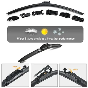 Guangzhou Factory Silicone Universal Soft Wiper Blade Rubber 22 Inch Soft Wiper Blade