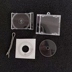 Llavero de mini disco transparente para música, para DIY, impresión personalizada, estuche de plástico GPPS, álbum NFC tipo joya, llavero de mini CD en blanco personalizado al por mayor - Product Image 6