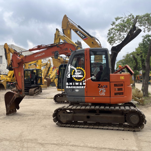 Excavadora Compacta Usada Hitachi ZX 75US de Japón, Estilo Popular, Excavadora de Segunda Mano ZX55 ZX60 ZX70 ZX75US, Bajo Consumo de Combustible - Product Image 3