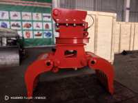 Grappin hydraulique universel SLN pour excavatrice 5-8 tonnes, outil de préhension à ouverture flexible, construction robuste, grappin forestier multi-scènes