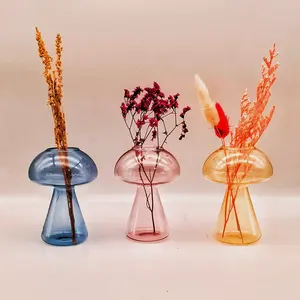 Vaso di vetro creativo fungo idroponica/vaso di vetro piccolo e fresco decorazione di nozze per la casa