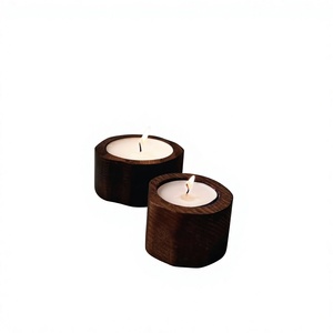 Wooden Rectangle Handmade Eco-Friendly <b>Tea</b> Light Holder for Home Decoration Durable Design Christmas AZ ENTERPRISES AZE-WTL08 - Product Image 1