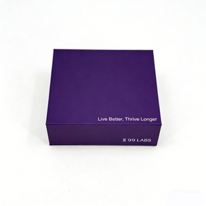 Gift Cardboard Paper Cardboard <b>Box</b> Purple Jewelry <b>Box</b> Eco-friendly Paper Customized Size and Color square Cardboard <b>Box</b> - Product Image 2