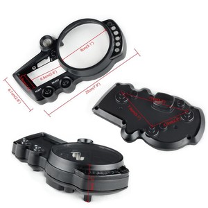 RTS motocicleta velocímetro tacómetro instrumento calibre cubierta versión de EE. UU. Para Yamaha 2017 YZFR6 YZF R6 2003 <span class=keywords><strong>2004</strong></span> 2005 - Product Image 2