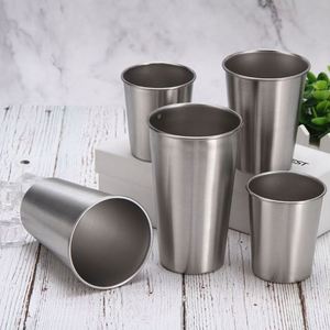 Vaso de Cerveza Portátil de Acero Inoxidable 304 de Una Sola Capa, Resistente para Exteriores, con Opción de Logotipo Personalizado, Capacidad de 300/350 ml - Product Image 2