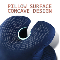 Nouvelles innovations en gros chaise de bureau de voyage support de table pour le cou rembourré sieste en forme de L oreiller de sieste doux et confortable