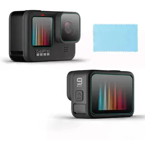 Accessori Go Pro 3 pezzi pellicole in vetro temperato per lenti dello schermo per GoPro Hero 9 10 11