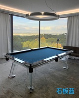 Table de billard de luxe noire de 7 pieds avec verre trempé transparent, mobilier de divertissement personnalisé, salle de billard, sports, billard, snooker