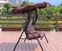Balançoire de plein air pour patio, plage suspendue, trois places, chaise de jardin avec auvent, personnalisée en gros par l'usine
