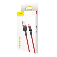 Câble USB de charge rapide Baseus 2.4A pour IP14 13 12 11 Pro Max, câble de chargeur de téléphone intelligent de 0,5 1 2 3 mètres, câble de données USB
