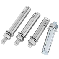 Ancres à expansion hexagonales externes robustes en acier inoxydable 304, cheville d'ancrage à percussion pour l'industrie lourde, métriques