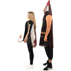 Conjunto de disfraz de pareja de sushi y salsa de soja para adultos, traje para fiesta de Halloween, tamaño 150 ml - Product Image 3