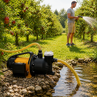 Pompe submersible électrique portable Trupow avec filtre intégré 1000W 3800L/h 44M de hauteur de refoulement pour projets d'irrigation paysagère