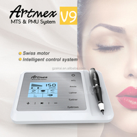 Microneedling stylo tatouage Permanent lèvres Eyeline PMU MTS système maquillage Machine Artmex V9 11 vitesses interrupteur au pied humanisé