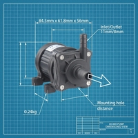 Pompe à diaphragme micro auto-amorçante ZKSJ 12V 24V sans balais DC à faible bruit pour machine à café et circulation solaire ODM OEM