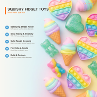Jouet Squishy Surprise Boîte Mystère Doux à Remontée Lente Anti-Stress Sensoriel à Collectionner pour Enfants