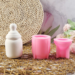 Moules de coulée en résine faits à la main pour bricolage ornements décoratifs Ins Style moules de stockage de bouteilles en silicone W0450 - Product Image 2