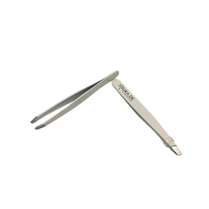 Pinzas para Cejas de Acero Inoxidable de Diseño Superior, Juego de 2 Piezas con Bolsa, ¡Gran Venta! - Product Image 4