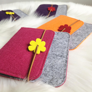 Nouveau design Sac de rangement miniature en feutre portable avec fermeture à glissière Taille courte pour un usage quotidien - Product Image 5