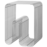 Mesa Consola de Metal Estilo Nórdico con Estante de Almacenamiento |   Muebles Modernos Multifuncionales para Sala de Estar y Dormitorio - Ecológicos y Duraderos