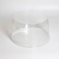 Boîtes cadeaux pour gâteaux pour animaux de compagnie, rondes, jetables, en plastique alimentaire, hautes, transparentes, 10 et 12 pouces, avec gaufrage/vernissage