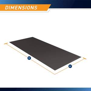 Tapis d'équipement de fitness et protection de sol compatible avec les tapis de course, les elliptiques et les vélos d'exercice - Product Image 2