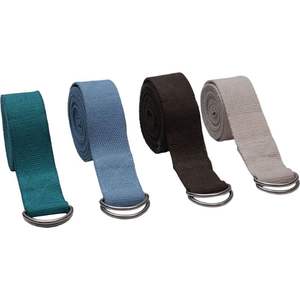 Correa y cinturón de Yoga de algodón reciclado orgánico respetuoso con el medio ambiente, etiqueta privada de color personalizada, precio al por mayor del exportador indio - Product Image 1