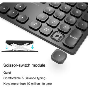 Rechargeable BT Wireless Mini Numeric Keypad <b>Keyboard</b> 36 Keys <b>USB</b> Type-C Data Entry in Stock - Product Image 3
