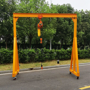Penjualan Terbaik 1T 3T 5T Portable derek rantai listrik <span class=keywords><strong>Hoist</strong></span> baja Dual kecepatan mengangkat pengendali jarak jauh bergerak Gantry - Product Image 5