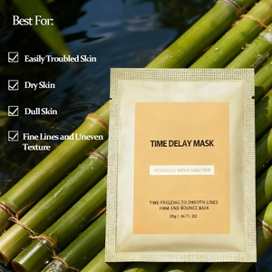 Masque à la vitamine <span class=keywords><strong>C</strong></span> en gros, haute teneur en vitamine <span class=keywords><strong>C</strong></span> active avec sérum à l'acide hyaluronique, masque facial hydratant raffermissant et éclaircissant - Product Image 2