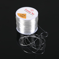 Fil élastique en cristal ultra-résistant de 0,4 mm à 1 mm, 100 m/rouleau, pour la fabrication de bijoux, bracelets et la création de colliers de perles