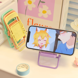 Supports de téléphone <span class=keywords><strong>portable</strong></span> multi-angles personnalisés, amusants et mignons, réglables, écologiques et pliables pour la vente en gros - Product Image 2