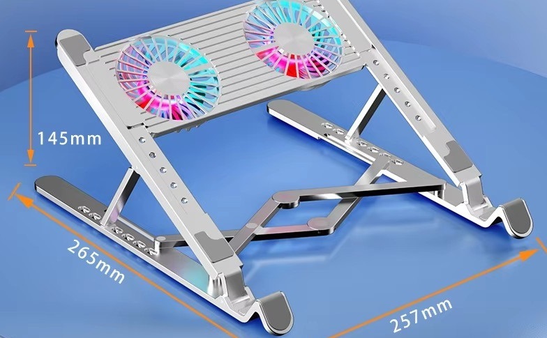 Double ventilateur argent (alliage)