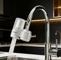 Purificateur d'eau pour robinet de chambre d'hôtel, cartouche filtrante jetable, filtration de l'eau du robinet, purificateur avec boîtier en acier inoxydable