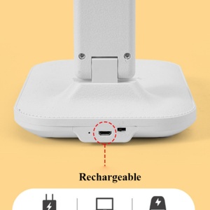โคมไฟตั้งโต๊ะแบบสัมผัสหรี่แสงได้แบบชาร์จไฟได้ โคมไฟอ่านหนังสือแบบพับได้ LED ระดับมืออาชีพพร้อมพอร์ตชาร์จ USB - Product Image 6