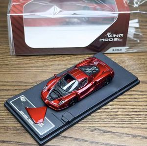 Modèle de roi 1:64 <span class=keywords><strong>Enzo</strong></span> métal rouge, ouvrable couvert, ornement de modèle de voiture en alliage authentique - Product Image 4