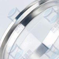 Connecteur flexible Tri-Clamp PU10 Seeflex 040E en polyuréthane transparent de qualité alimentaire, antistatique, en TPU flexible