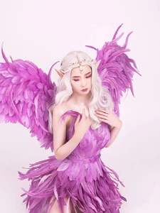 Ali di Piume Dorate Popolari per Cosplay e Spettacoli, Accessori per Adulti per Matrimoni, Fotografie ed Eventi - Product Image 4