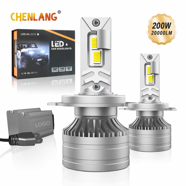 Chenlang High Power Led Bulbs 200W 30000LM HB3 HB4 6500K Automotive H1 H7 H11 H4 Led Headlight Car Led Light for Universal Car